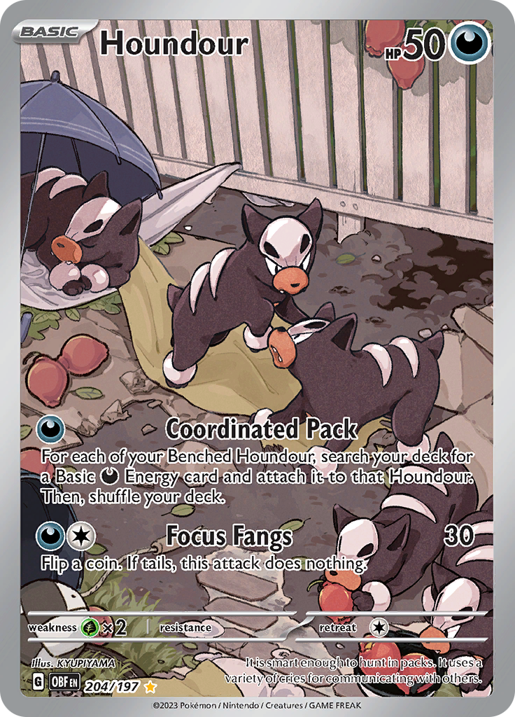 Houndour (204/197) [Scarlet & Violet: Obsidian Flames] | Good Games Modbury