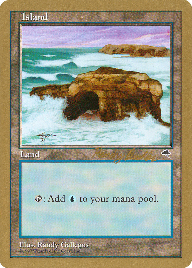Island (rb336) (Randy Buehler) [World Championship Decks 1998] | Good Games Modbury