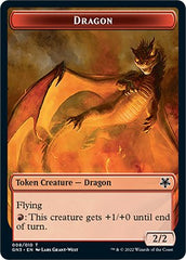 Dragon // Elf Warrior Double-Sided Token [Game Night: Free-for-All Tokens] | Good Games Modbury