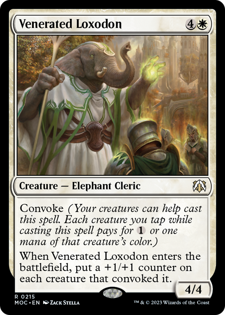 Venerated Loxodon [March of the Machine Commander] | Good Games Modbury