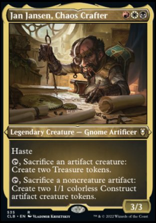 Jan Jansen, Chaos Crafter (Foil Etched) [Commander Legends: Battle for Baldur's Gate] | Good Games Modbury