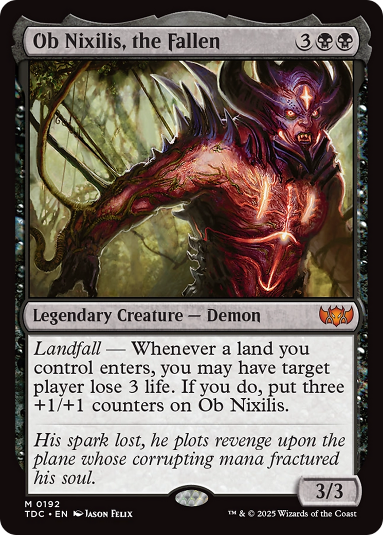 Ob Nixilis, the Fallen [Tarkir: Dragonstorm Commander] | Good Games Modbury