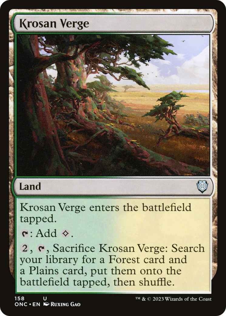 Krosan Verge [Phyrexia: All Will Be One Commander] | Good Games Modbury
