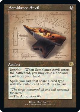Semblance Anvil Schematic 115/63 (The Brothers' War: Retro Frame Artifacts)  | Good Games Modbury