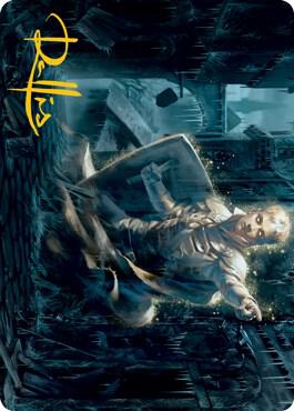 Dennick Pious Apparition Art Card Gold Stamped Signature 59 (Art Series: Innistrad: Midnight Hunt)  | Good Games Modbury