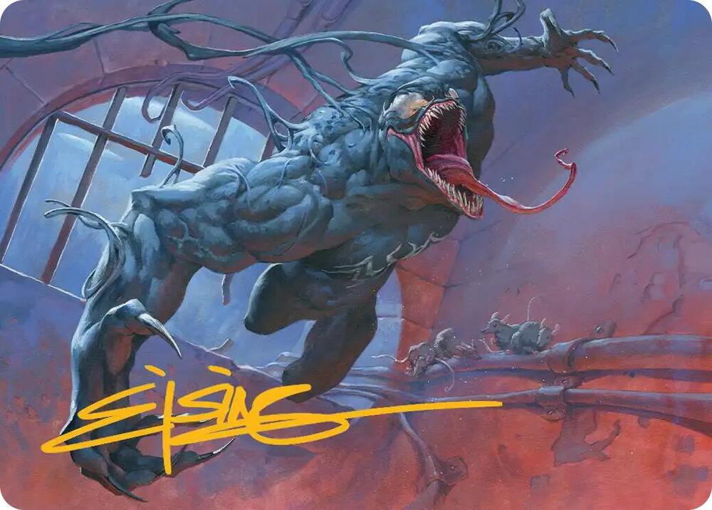 Venom Evil Unleashed Art Card Gold Stamped Signature 12 (Art Series: Marvel's Spider-Man)  | Good Games Modbury