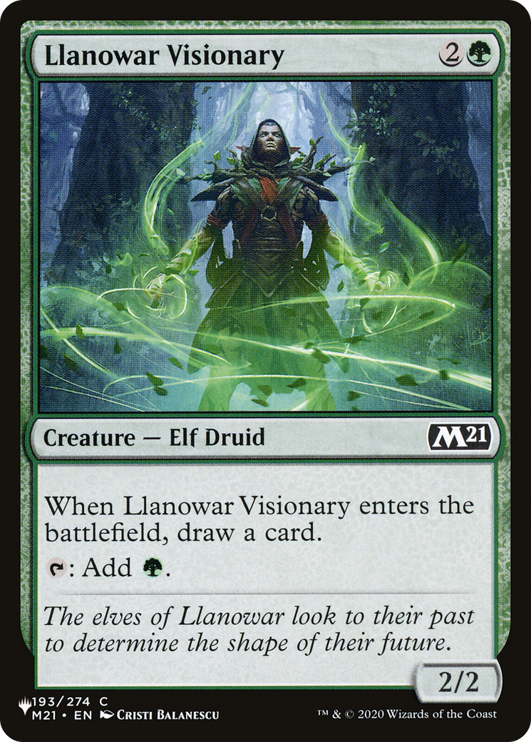 Llanowar Visionary [The List Reprints] | Good Games Modbury