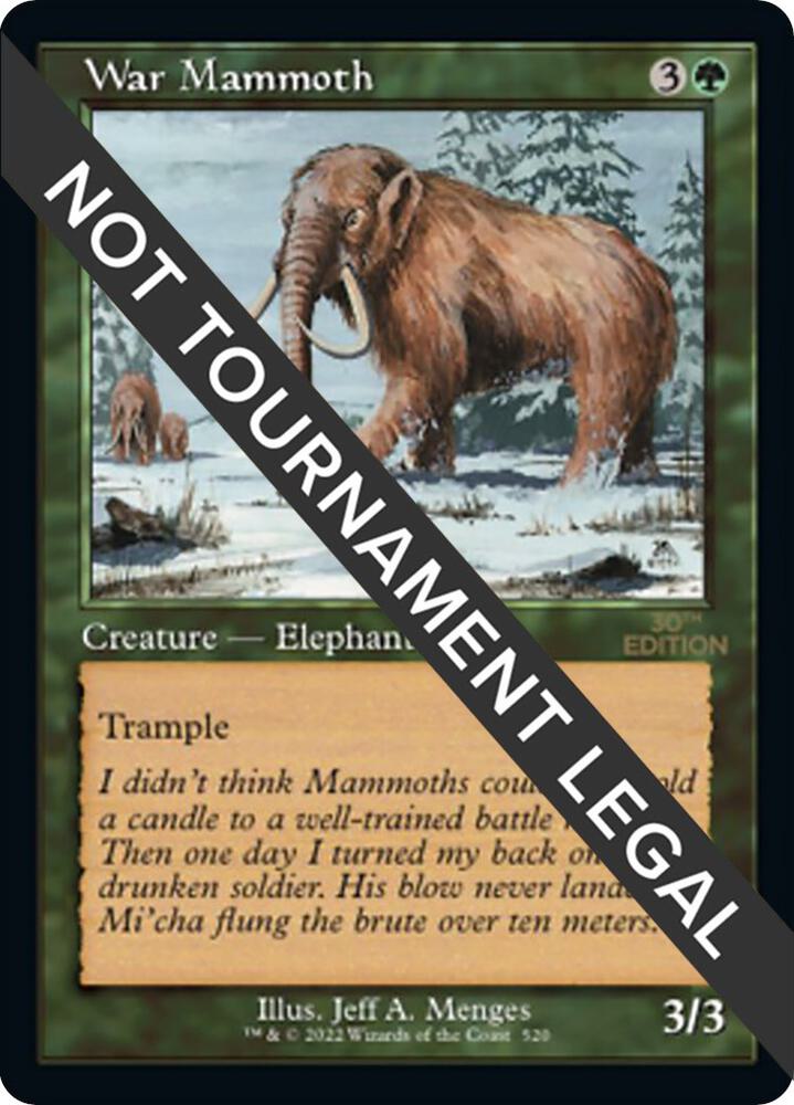 War Mammoth Retro Frame 520/594 (30th Anniversary Edition)  | Good Games Modbury