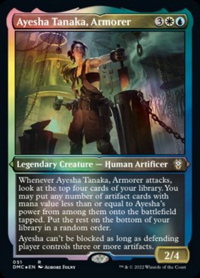 Ayesha Tanaka, Armorer (Foil Etched) [Dominaria United Commander] | Good Games Modbury