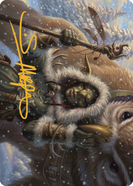 Owlbear Shepherd Art Card (Gold-Stamped Signature) [Commander Legends: Battle for Baldur's Gate Art Series] | Good Games Modbury