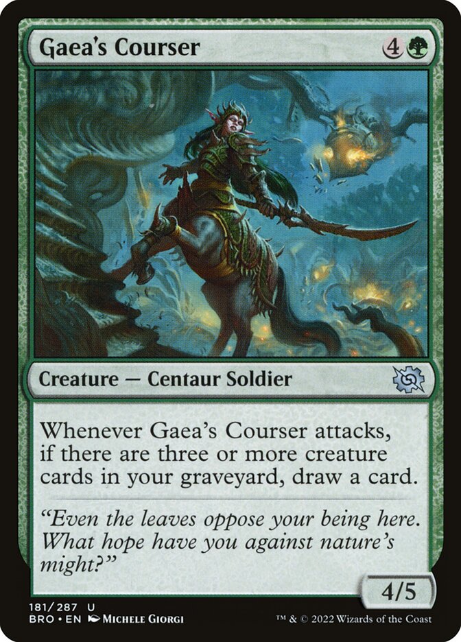 Gaea's Courser 181/287 (The Brothers' War)  - Foil | Good Games Modbury