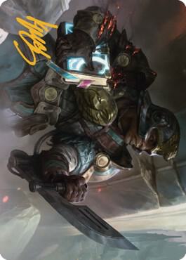 Retrieval Agent Art Card Gold Stamped Signature 11 (Art Series: The Brothers' War)  | Good Games Modbury