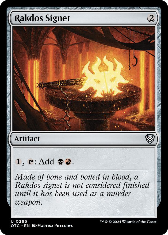 Rakdos Signet 265/342 (Commander: Outlaws of Thunder Junction)  | Good Games Modbury