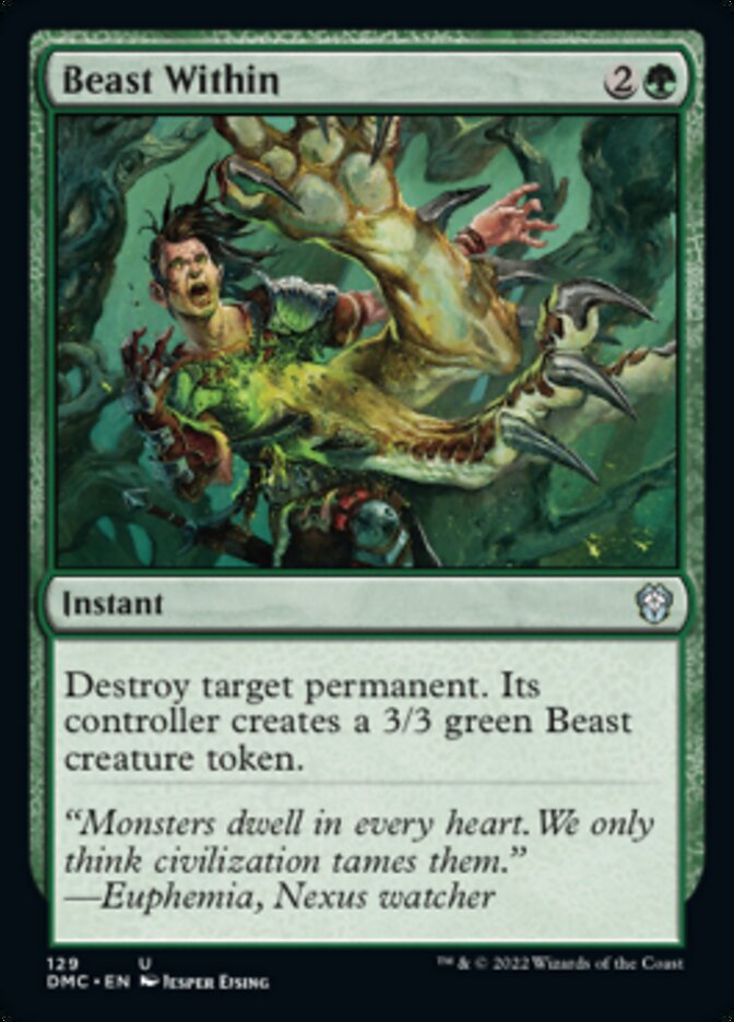 Beast Within [Dominaria United Commander] | Good Games Modbury