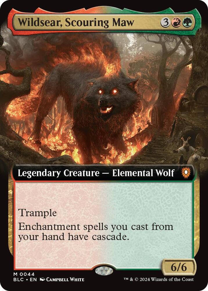 Wildsear, Scouring Maw 44 (Commander: Bloomburrow)  - Extended Art Foil | Good Games Modbury