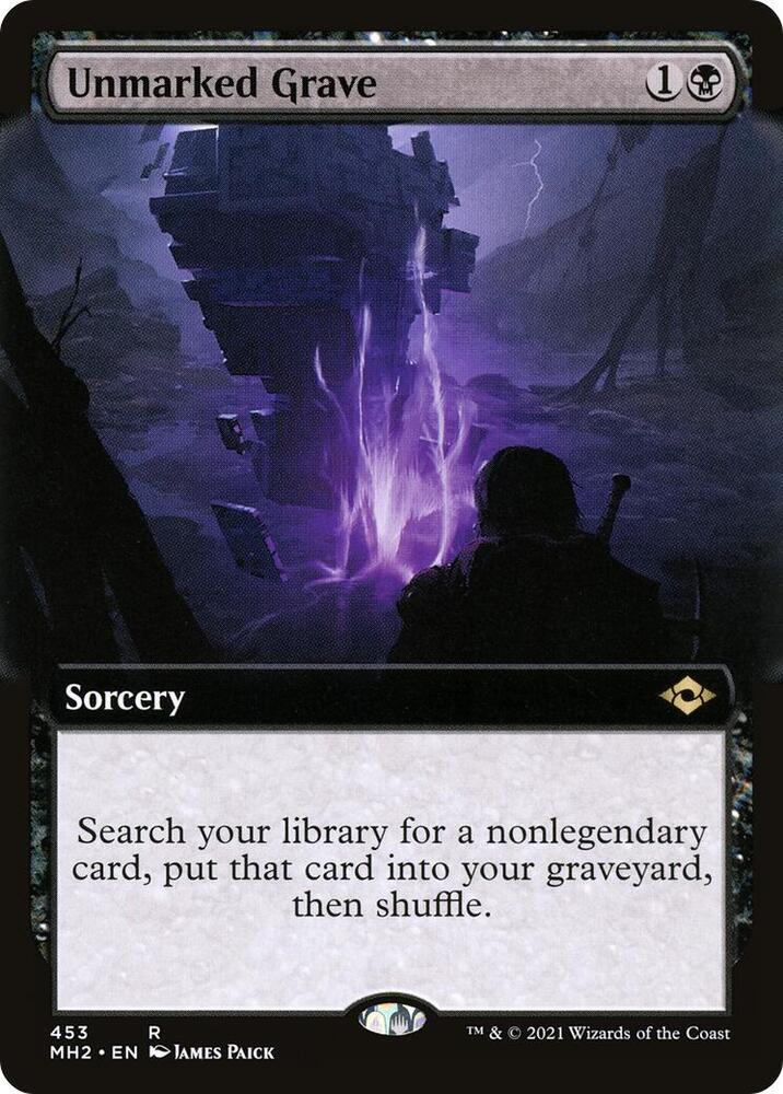 Unmarked Grave Extended Art 453/303 (Modern Horizons 2)  - Foil | Good Games Modbury
