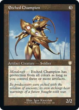 Etched Champion Retro Frame 140/40 (Commander: The Brothers' War)  | Good Games Modbury
