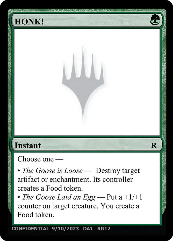 HONK RG12a/477 (Un-Known Event Playtest Cards)  | Good Games Modbury