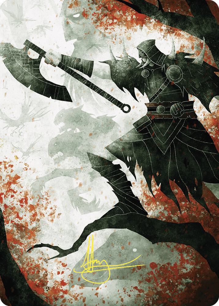 Garruks Uprising Art Card Gold Stamped Signature 72 (Art Series: Wilds of Eldraine)  | Good Games Modbury