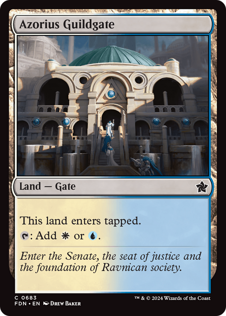 Azorius Guildgate [Foundations] | Good Games Modbury