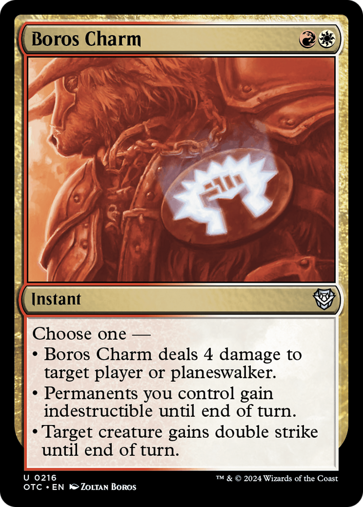 Boros Charm [Outlaws of Thunder Junction Commander] | Good Games Modbury