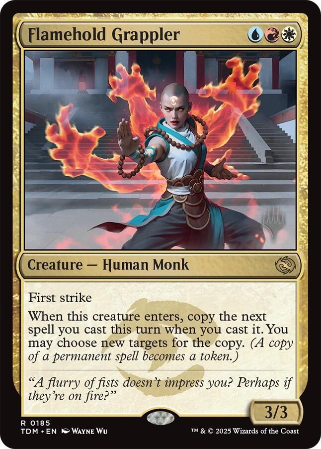 Flamehold Grappler 185 (Promo Pack: Tarkir: Dragonstorm)  - Foil | Good Games Modbury