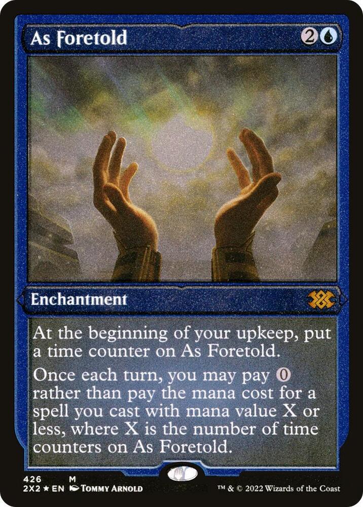 As Foretold Foil Etched 426 (Double Masters 2022)  - Foil | Good Games Modbury