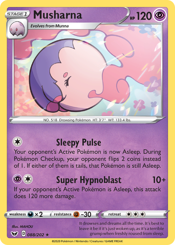 Musharna (088/202) [Sword & Shield: Base Set] | Good Games Modbury