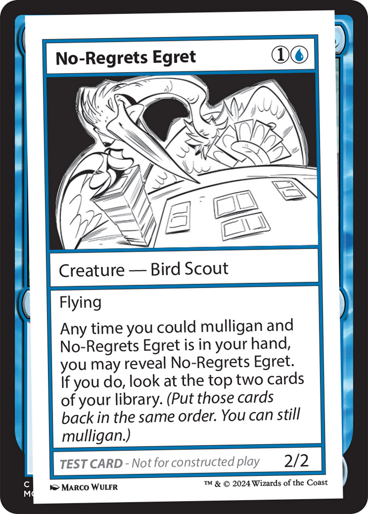 No-Regrets Egret [Mystery Booster 2 Playtest Cards] | Good Games Modbury