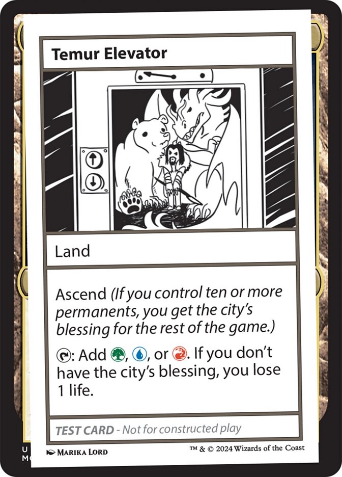 Temur Elevator 619/390 (Mystery Booster 2 Playtest Cards)  | Good Games Modbury