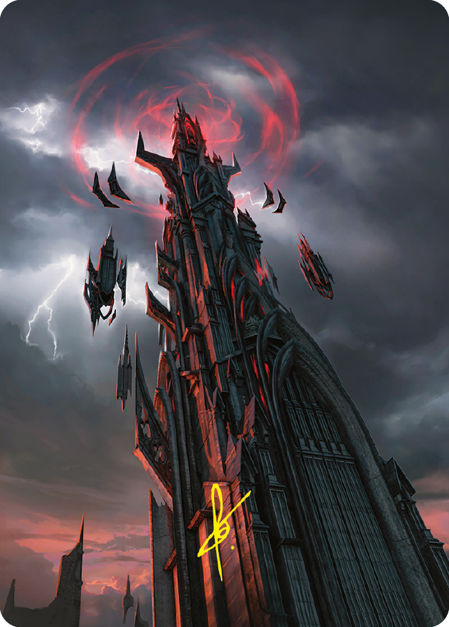 Barad-dur Art Card (Gold-Stamped Signature) [The Lord of the Rings: Tales of Middle-earth Art Series] | Good Games Modbury