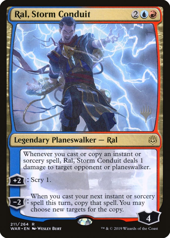 Ral, Storm Conduit (Promo Pack) [War of the Spark Promos] | Good Games Modbury