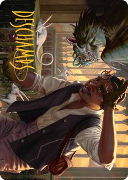 Bennie Bracks Zoologist Art Card Gold Stamped Signature 49 (Art Series: Streets of New Capenna)  | Good Games Modbury