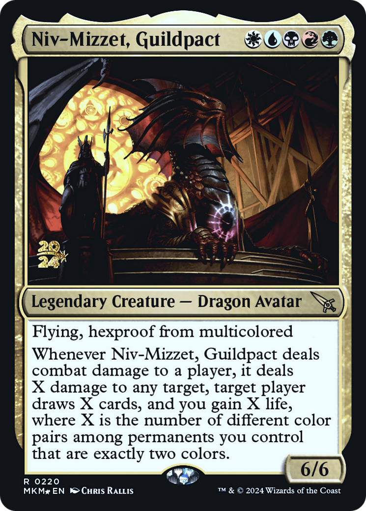 Niv-Mizzet, Guildpact [Murders at Karlov Manor Prerelease Promos] | Good Games Modbury