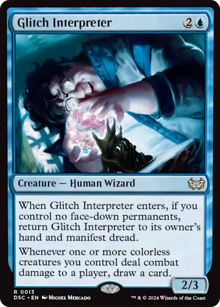 Glitch Interpreter (Extended Art) [Duskmourn: House of Horror Commander] | Good Games Modbury