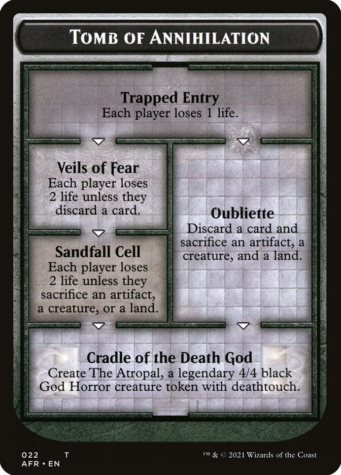 Tomb of Annihilation Token (Oversized) [Oversize Cards] | Good Games Modbury