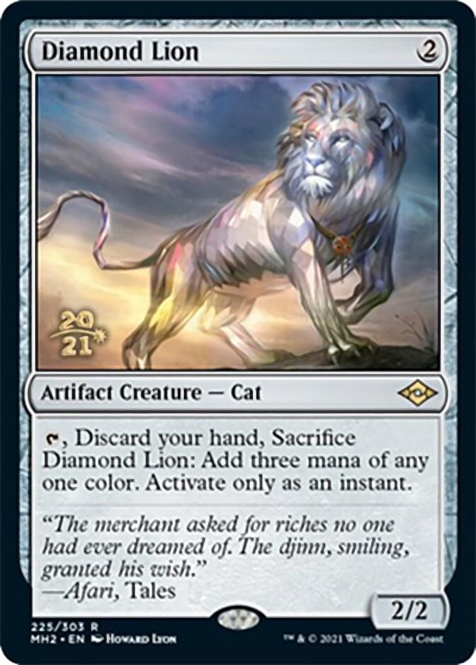 Diamond Lion [Modern Horizons 2 Prerelease Promos] | Good Games Modbury