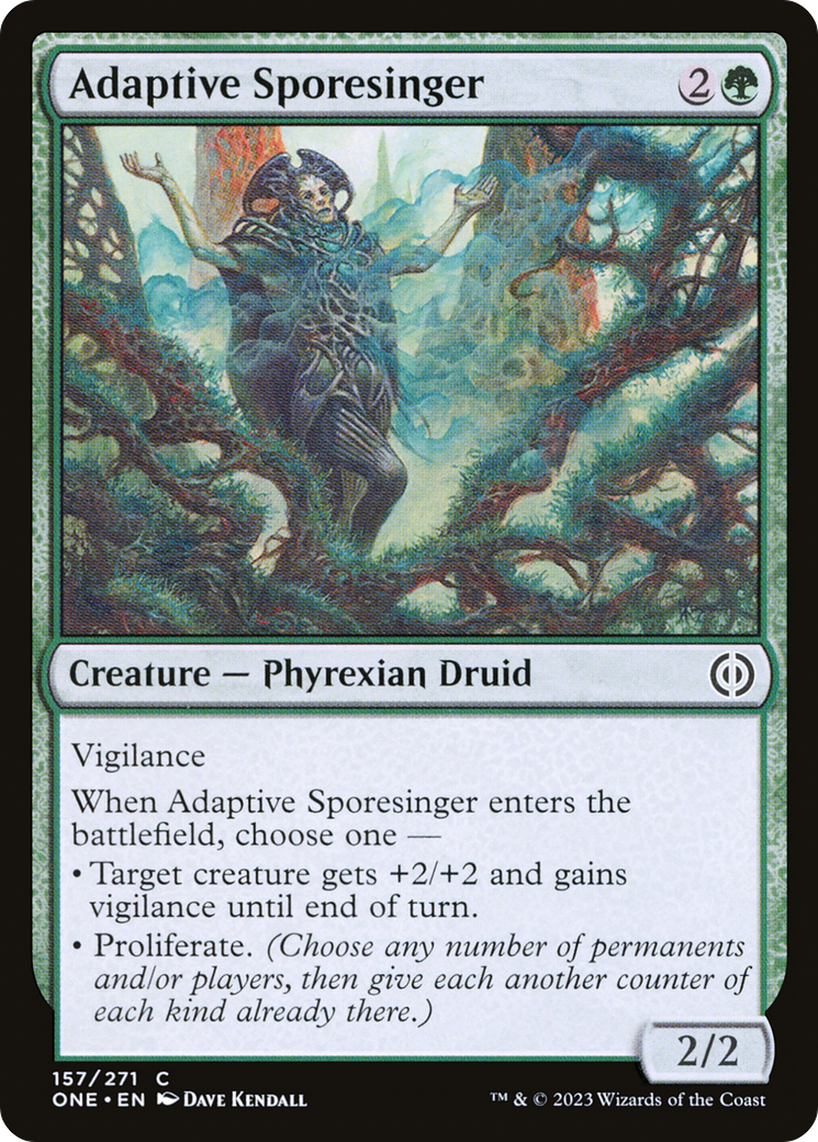 Adaptive Sporesinger [Phyrexia: All Will Be One] | Good Games Modbury