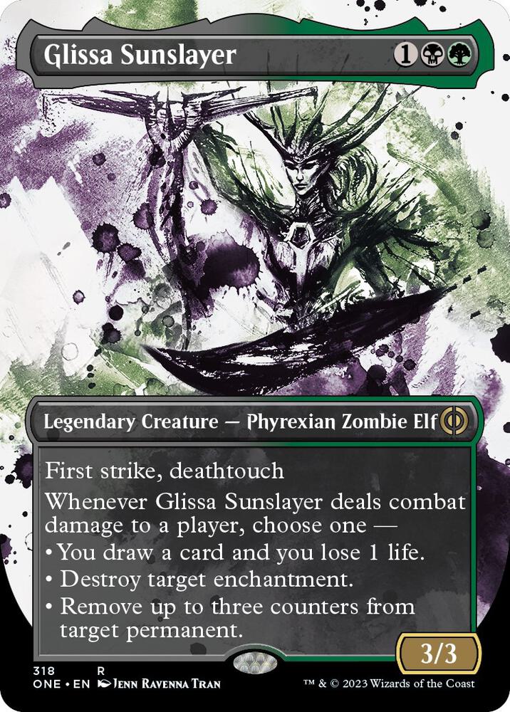 Glissa Sunslayer 318/271 (Phyrexia: All Will Be One)  - Borderless | Good Games Modbury