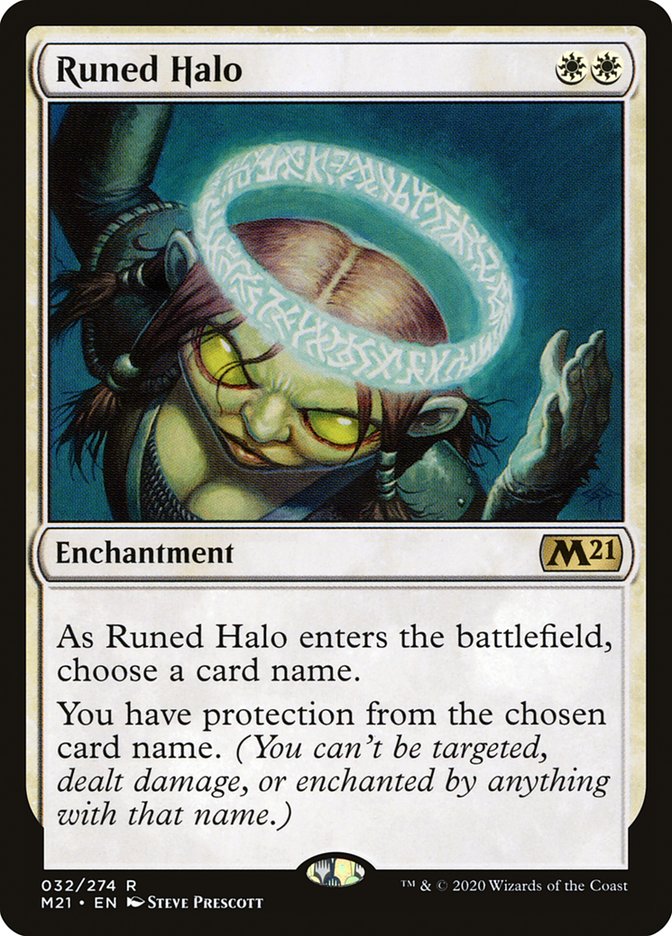 Runed Halo 32/274 (Core Set 2021)  - Foil | Good Games Modbury