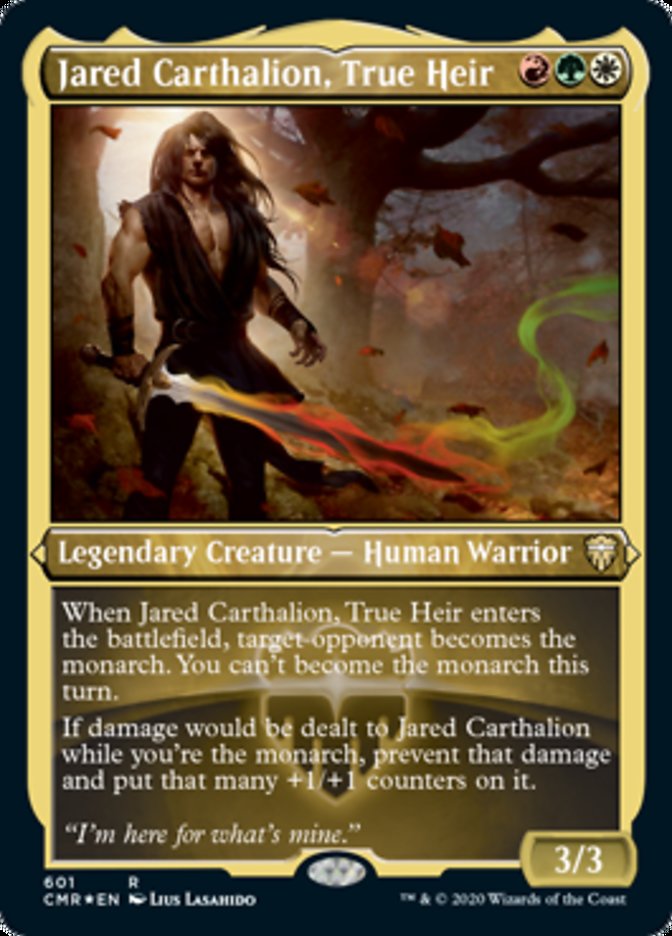 Jared Carthalion, True Heir (Etched) [Commander Legends] | Good Games Modbury