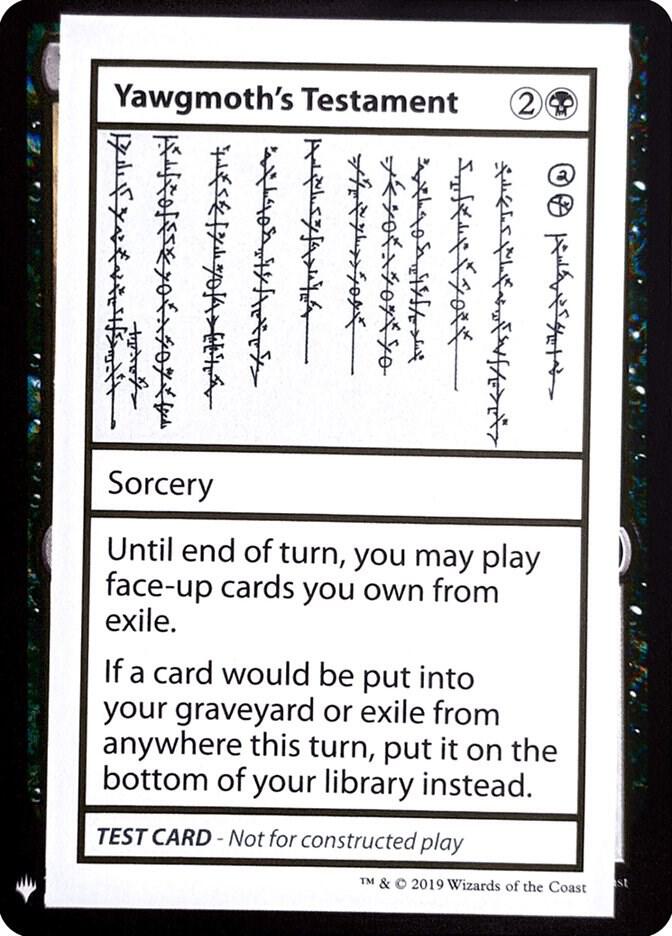 Yawgmoths Testament 52/121 (Mystery Booster: Convention Edition Exclusives)  | Good Games Modbury