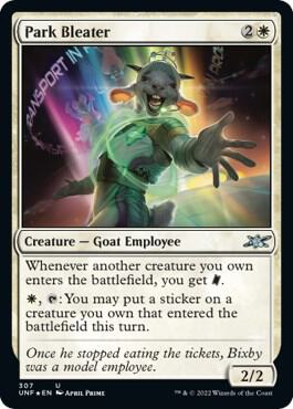 Park Bleater Galaxy Foil 307/244 (Unfinity)  - Foil | Good Games Modbury