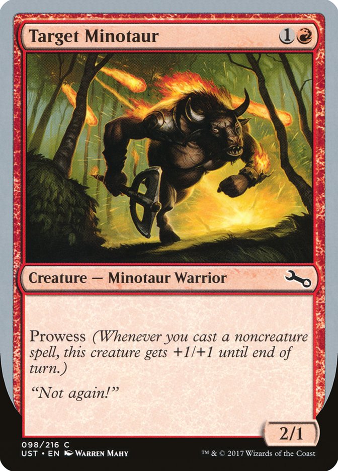 Target Minotaur (Fire Art) [Unstable] | Good Games Modbury