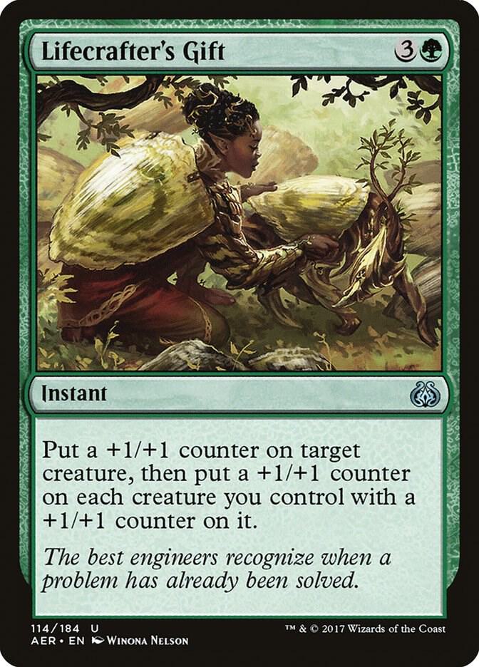 Lifecrafter's Gift 114/184 (Aether Revolt)  - Foil | Good Games Modbury