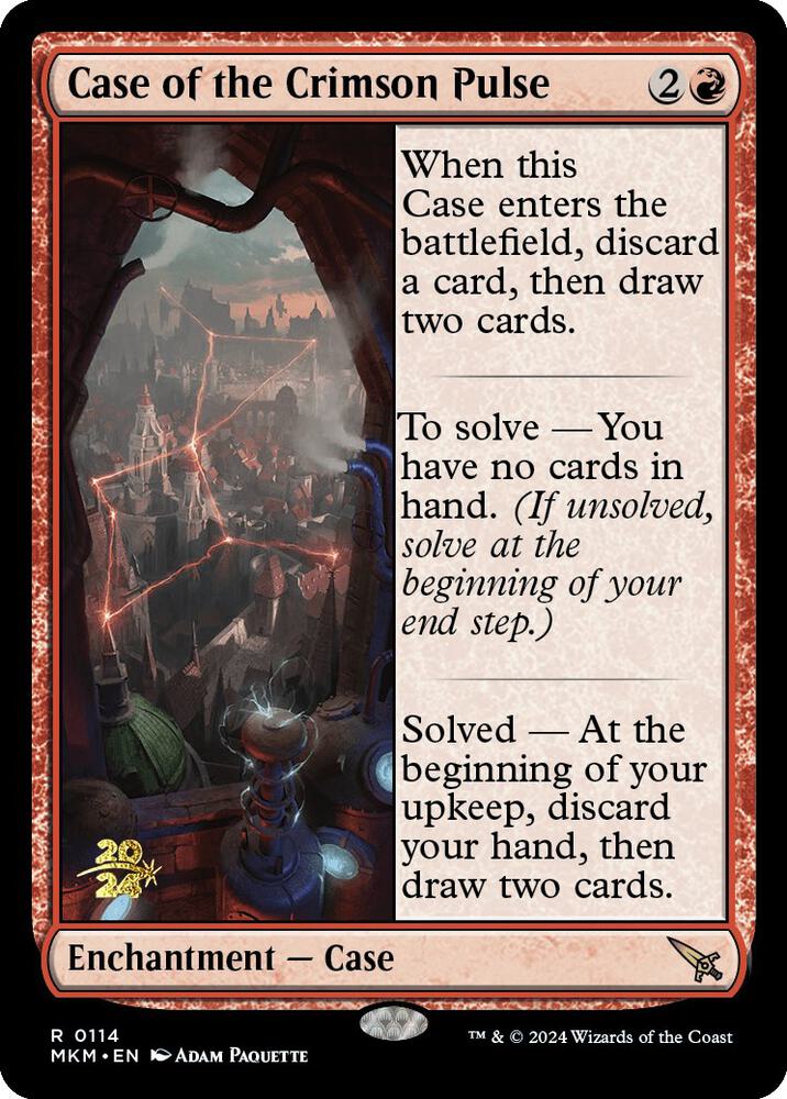 Case of the Crimson Pulse 114s/182 (Prerelease Cards)  - Foil | Good Games Modbury
