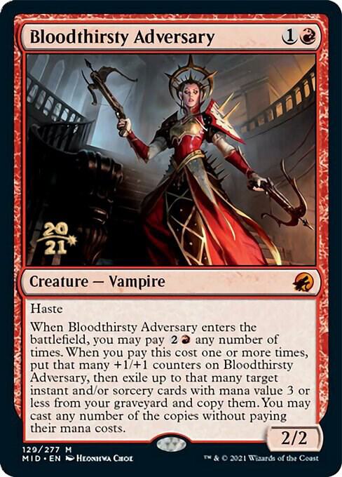 Bloodthirsty Adversary 129s/171 (Prerelease Cards)  - Foil | Good Games Modbury