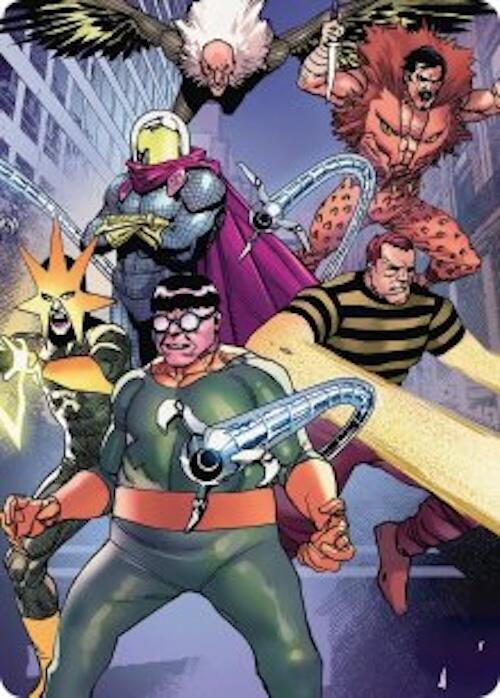 Behold the Sinister Six Art Card 45 54 45 (Art Series: Marvel's Spider-Man)  | Good Games Modbury