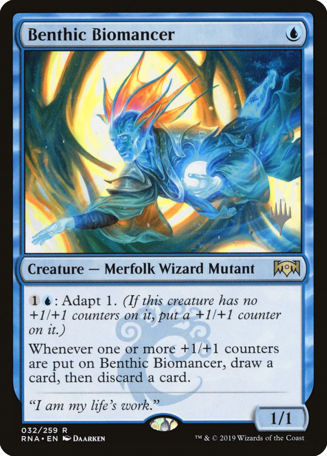 Benthic Biomancer (Promo Pack) [Ravnica Allegiance Promos] | Good Games Modbury
