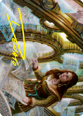 Cartographer's Survey Art Card (Gold-Stamped Signature) [Innistrad: Crimson Vow Art Series] | Good Games Modbury